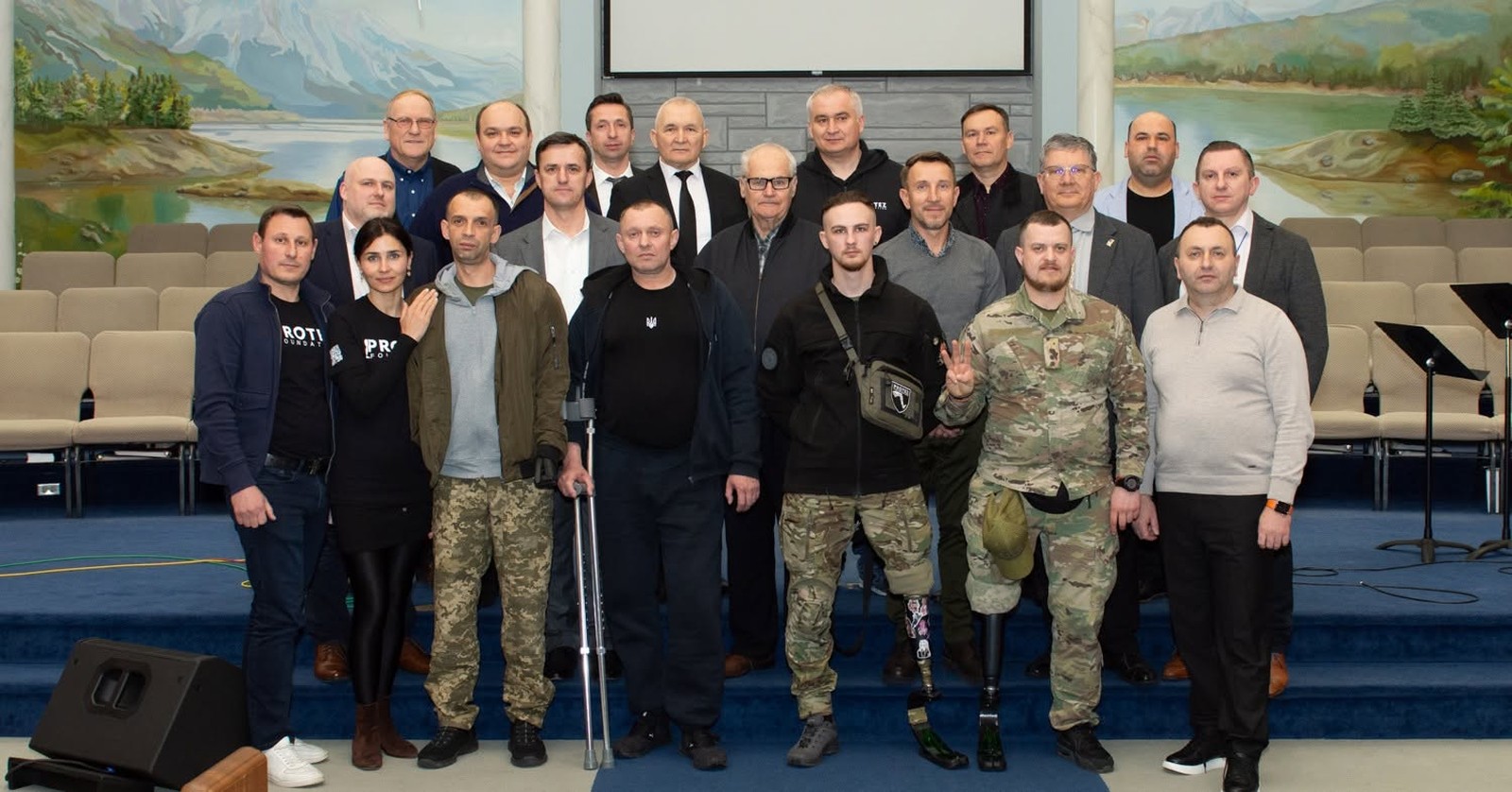 Ukrainian veterans and rehabilitation partners gathered in Cleveland