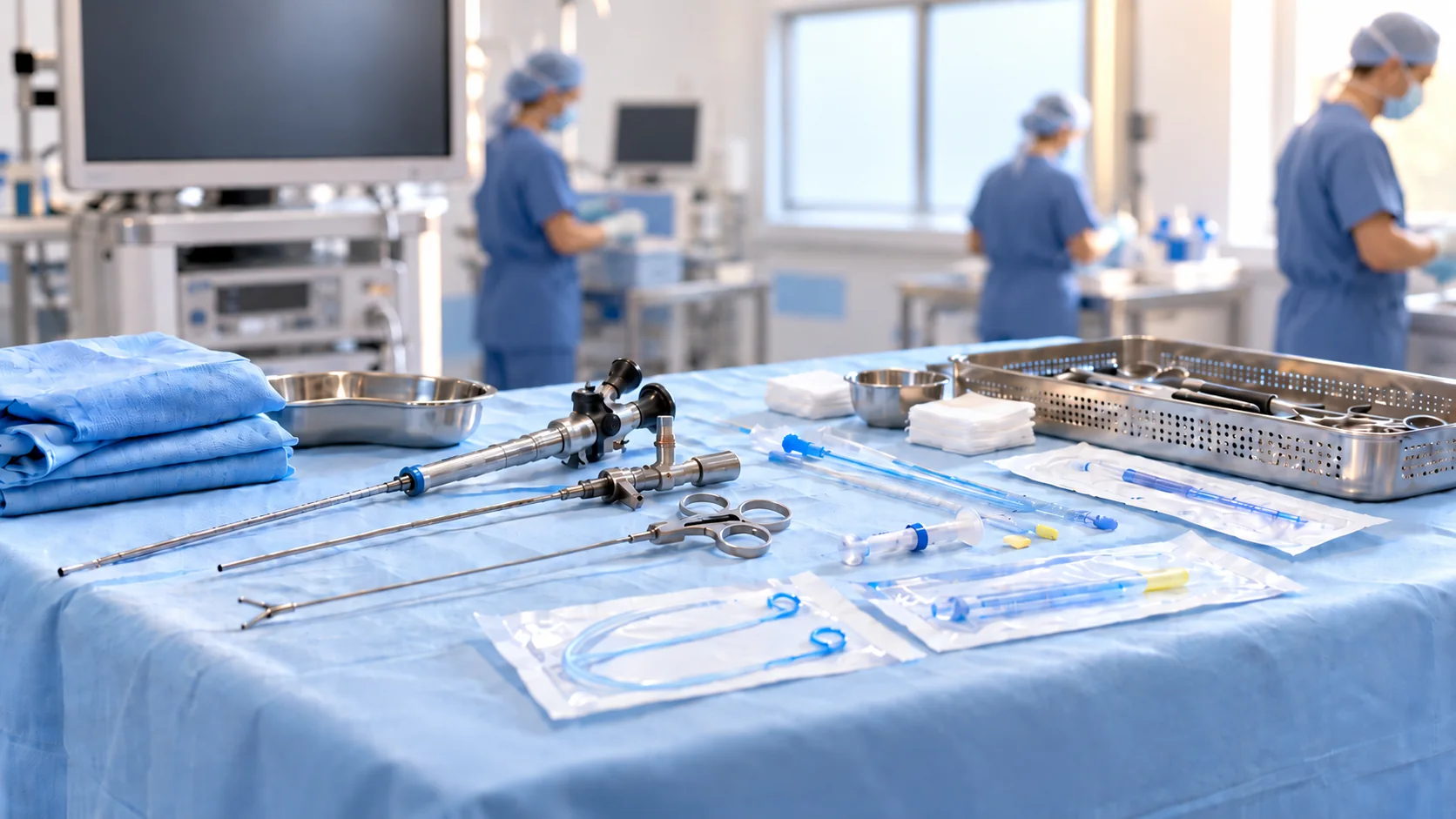 Specialized surgical instruments arranged for a medical procedure