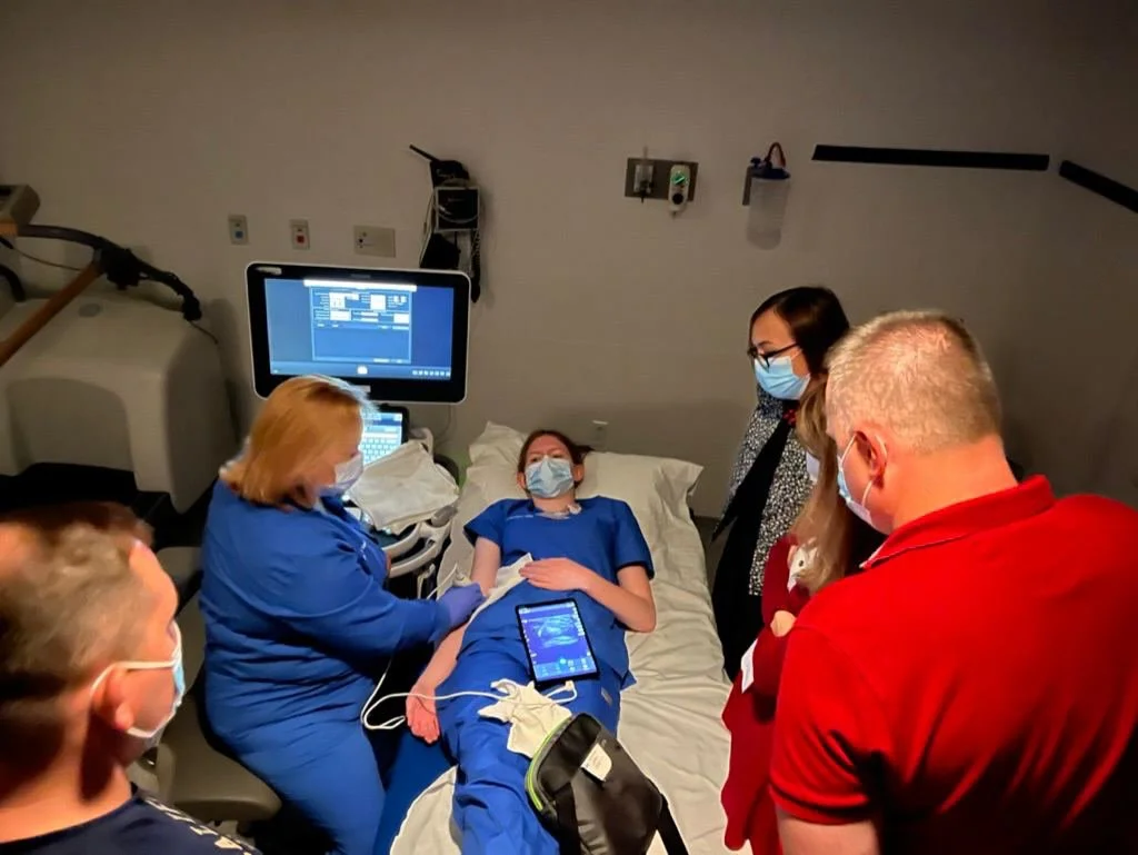 An intensive care unit in a Ukrainian hospital