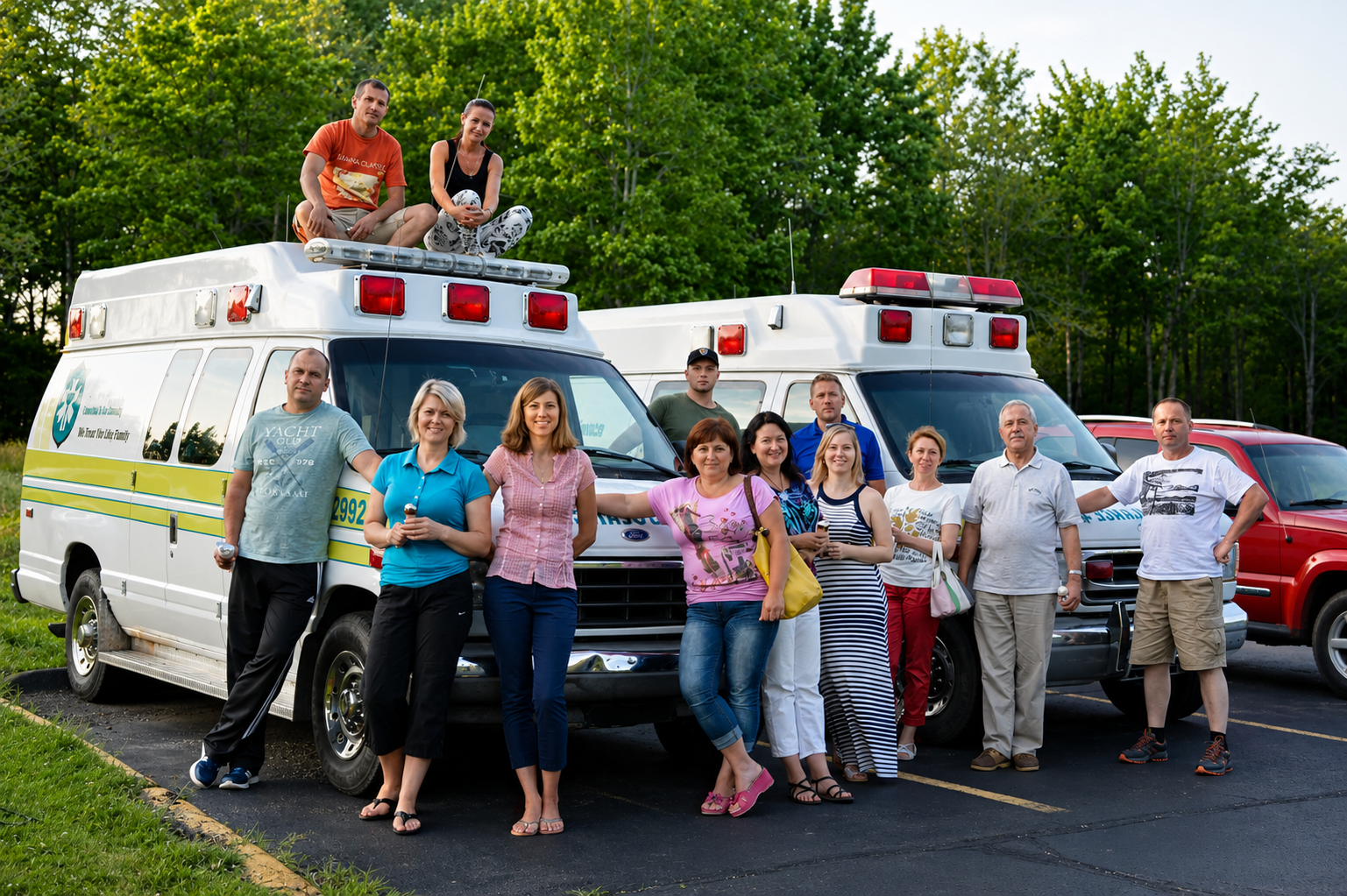 Ambulance purchased by the Cleveland community arriving in Ukraine
